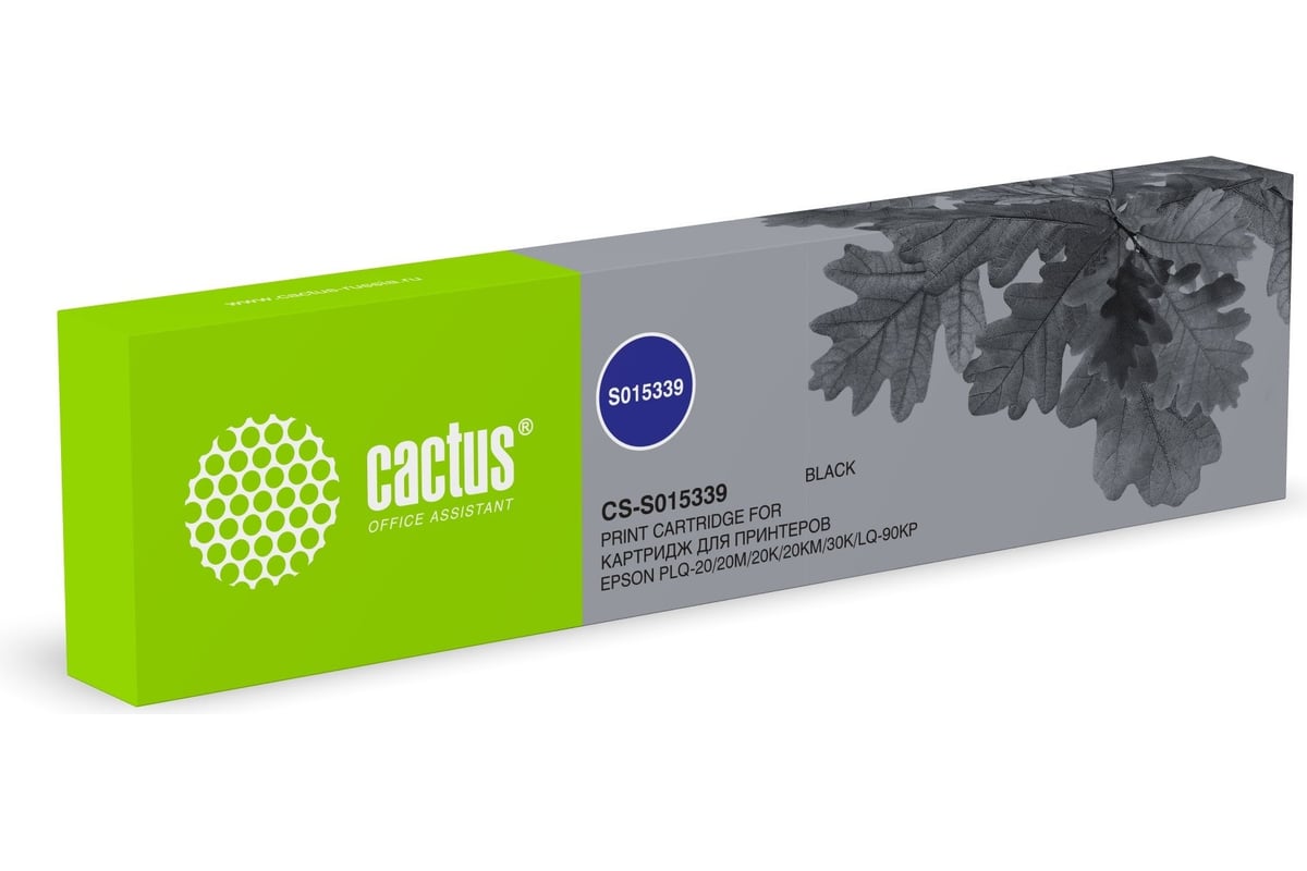 Картридж ленточный Cactus CS-S015339/CS-S015339, черный