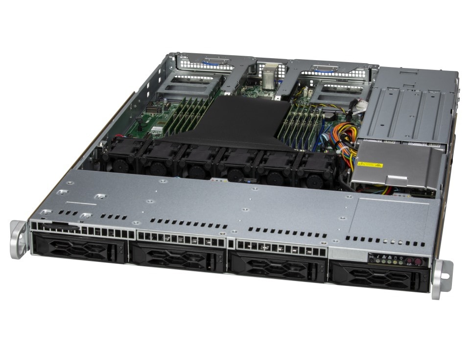Серверная платформа SuperMicro CloudDC A+ 1015CS-TNR, 1xSocket SP5, 12xDDR5, 4x2.5/3.5 HDD HS, Redundant 2x860 Вт 1U (AS -1015CS-TNR)