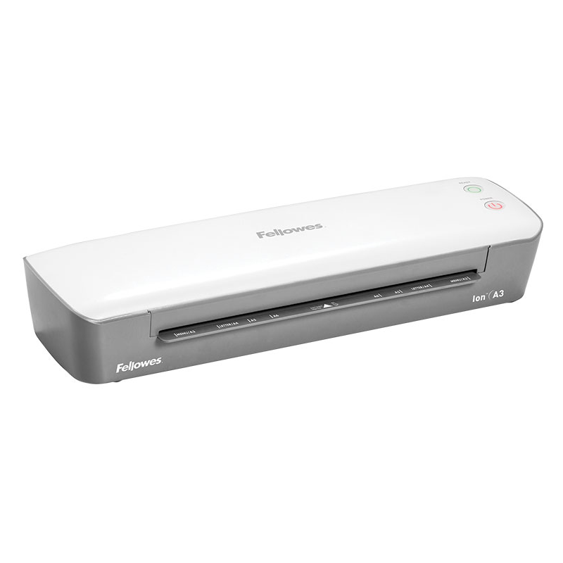 

Ламинатор FELLOWES Ion A3, A3, 70 мкм - 125 мкм, валов:2, горячее ламинирование, 30 см/мин., белый (FS-45602), Ion A3
