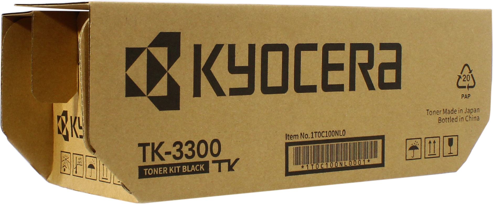 

Картридж лазерный Kyocera TK-3300/1T0C100NL0, черный, 14500 страниц, оригинальный для Kyocera ECOSYS MA4500ix/ECOSYS MA4500ifx с чипом, TK-3300