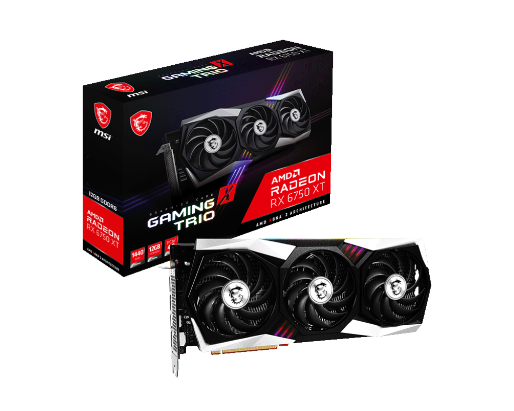 Видеокарта MSI AMD Radeon RX 6750 XT GAMING X TRIO 12G