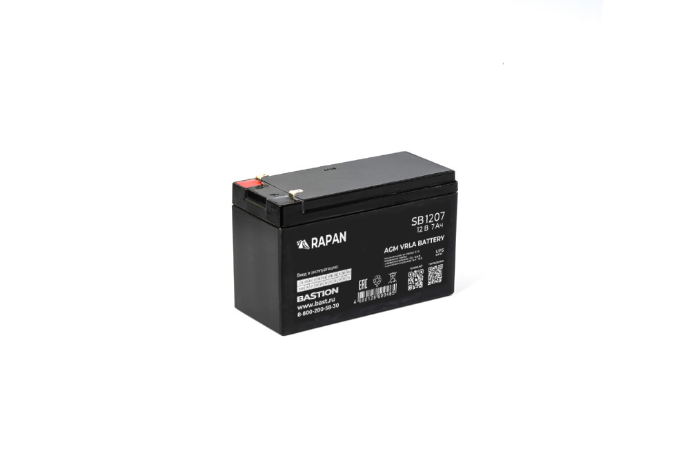 Аккумуляторная батарея для ОПС Бастион RAPAN SB 1207, 12V, 7Ah