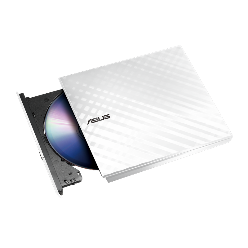 Внешний привод DVD-RW ASUS SDRW-08D2S-U Lite, USB 2.0, белый, Retail (SDRW-08D2S-U LITE/WHT/G/AS) б/у, минимальные следы эксплуатации, отказ от покупки, полный комплект