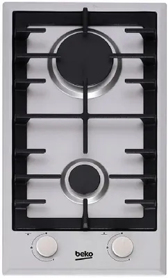 Газовая варочная панель Beko HDCG 32221 FX 2 конфорки, нержавеющая сталь
