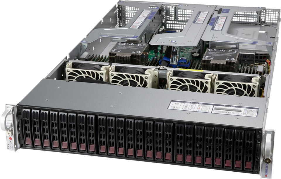 Серверная платформа SuperMicro 220U-TNR, 2xSocket4189, 32xDDR4, 24x2.5 HDD HS, Redundant 2x1600 Вт 2U (SYS-220U-TNR_4)