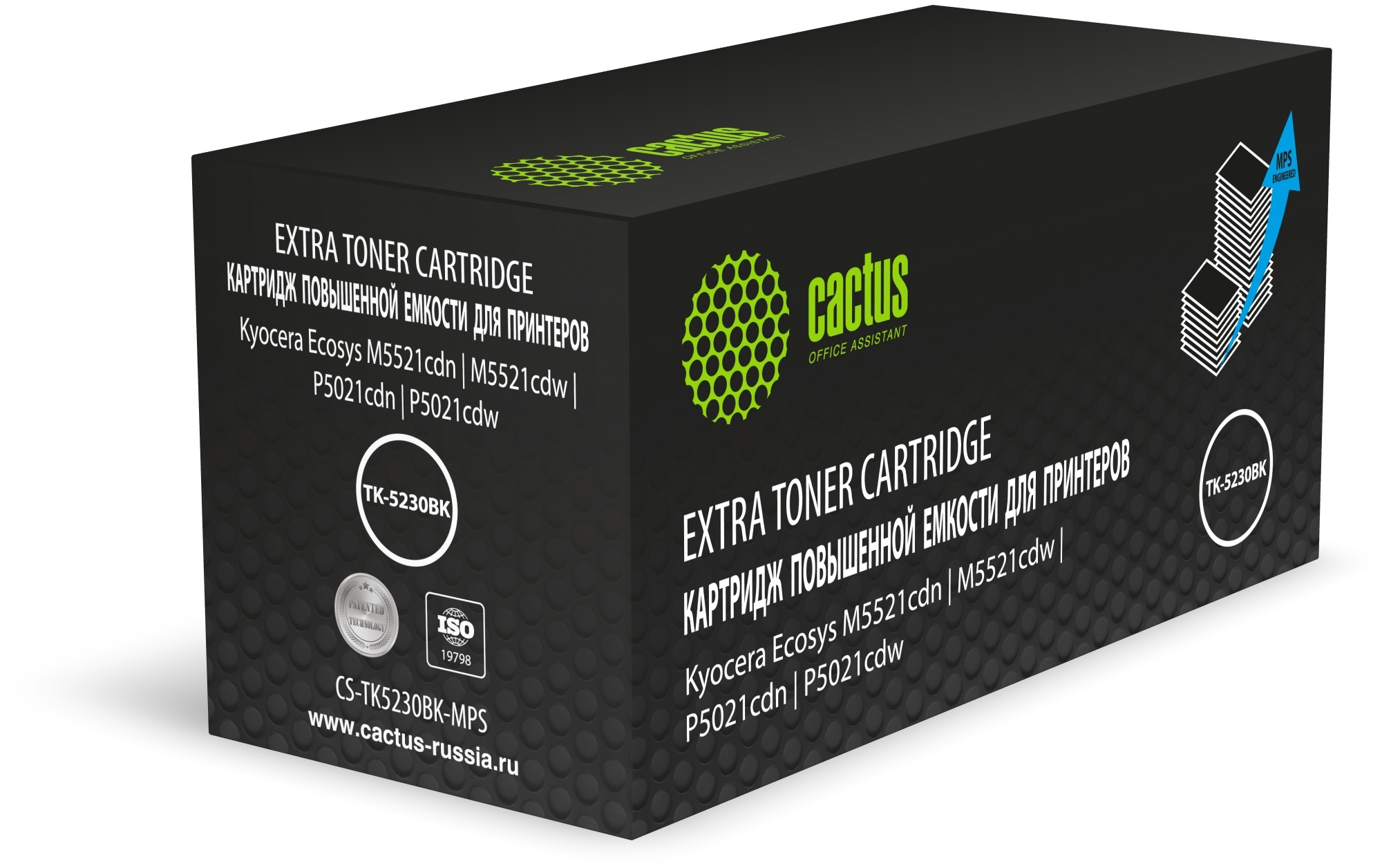 Картридж Cactus CS-TK5230BK-MPS, черный, 5200 страниц