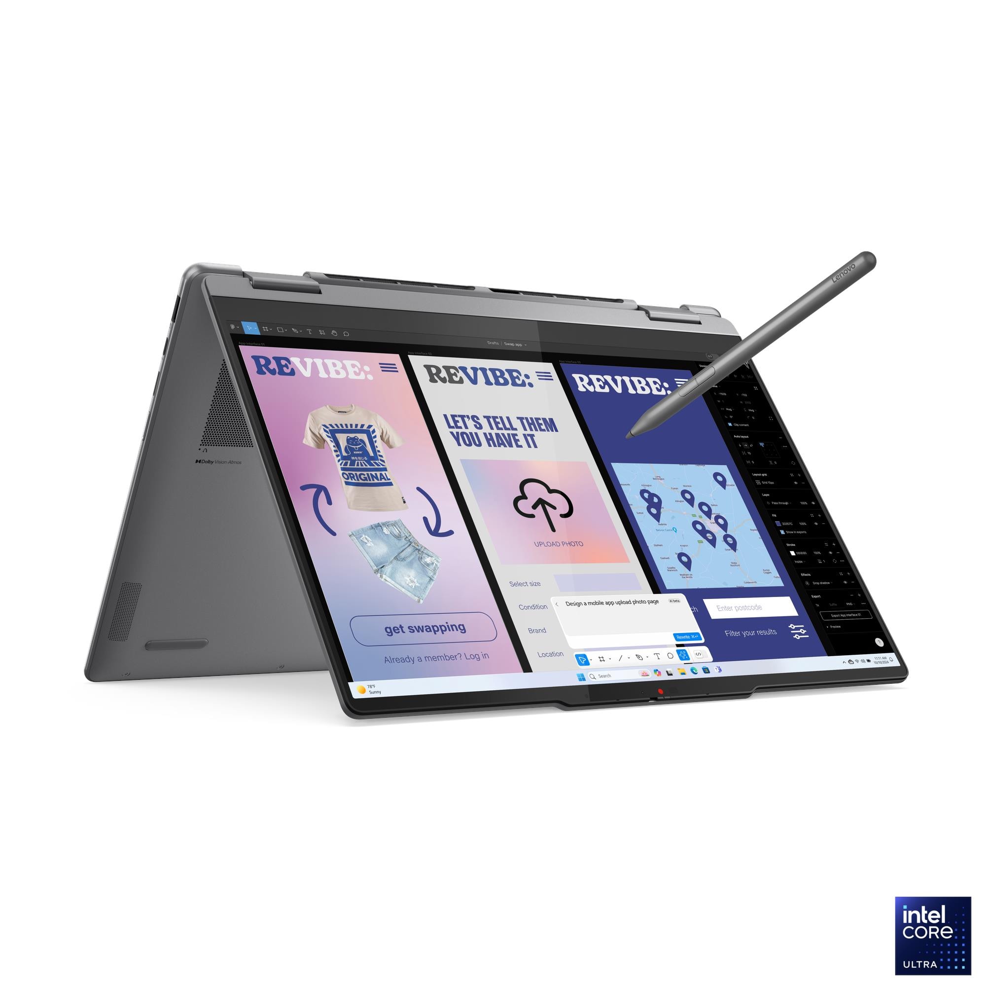 Ноутбук 14" Lenovo Yoga 7 2-in-1 14ILL10, серый (83JQ003FRK)