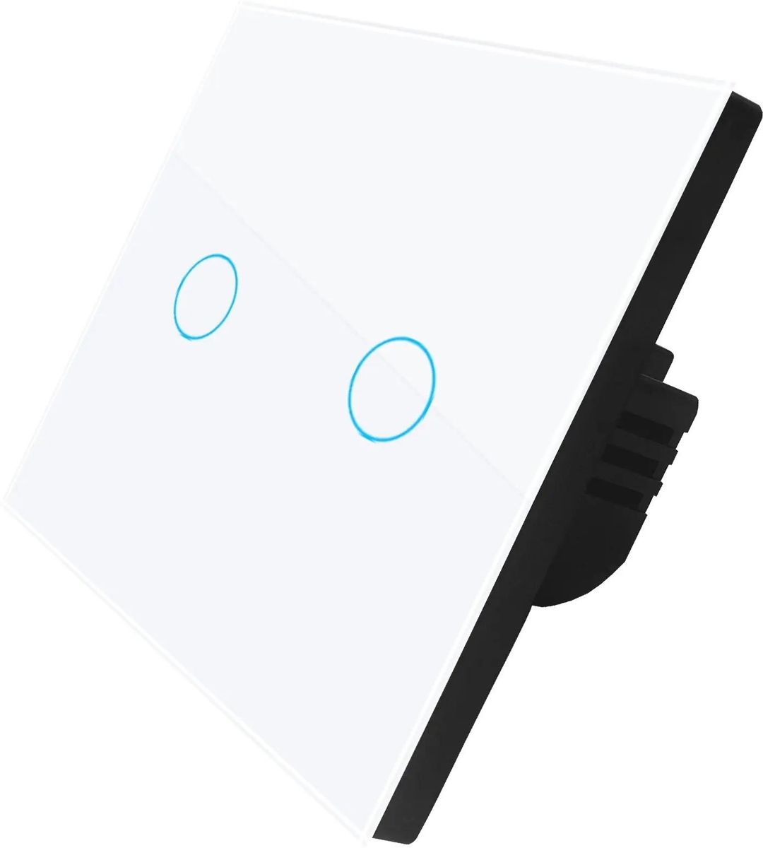 Умный беспроводной выключатель Digma DiSwitch 2p, Wi-Fi, белый