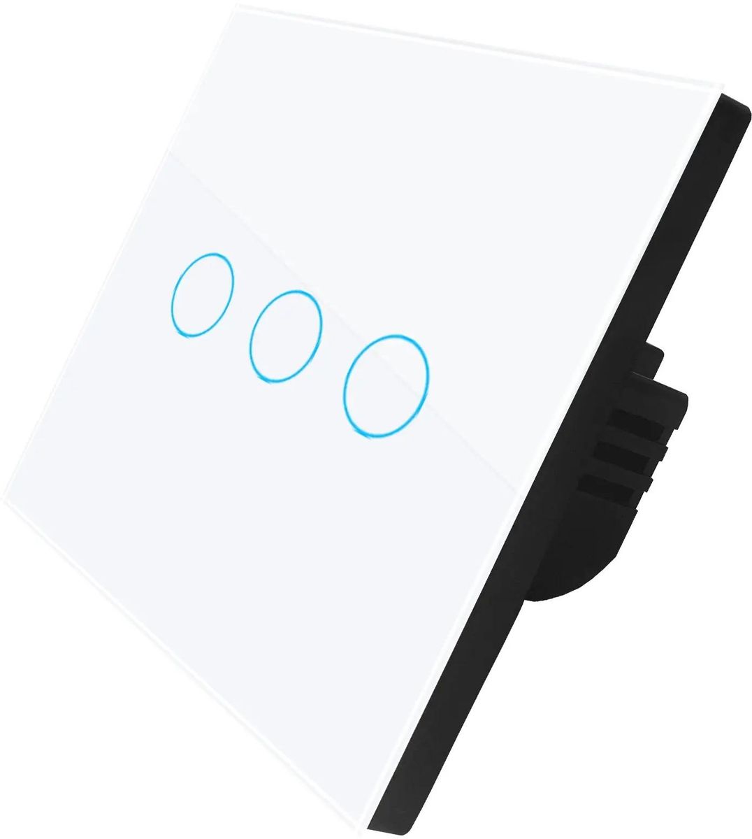Умный беспроводной выключатель Digma DiSwitch 3p, Wi-Fi, белый