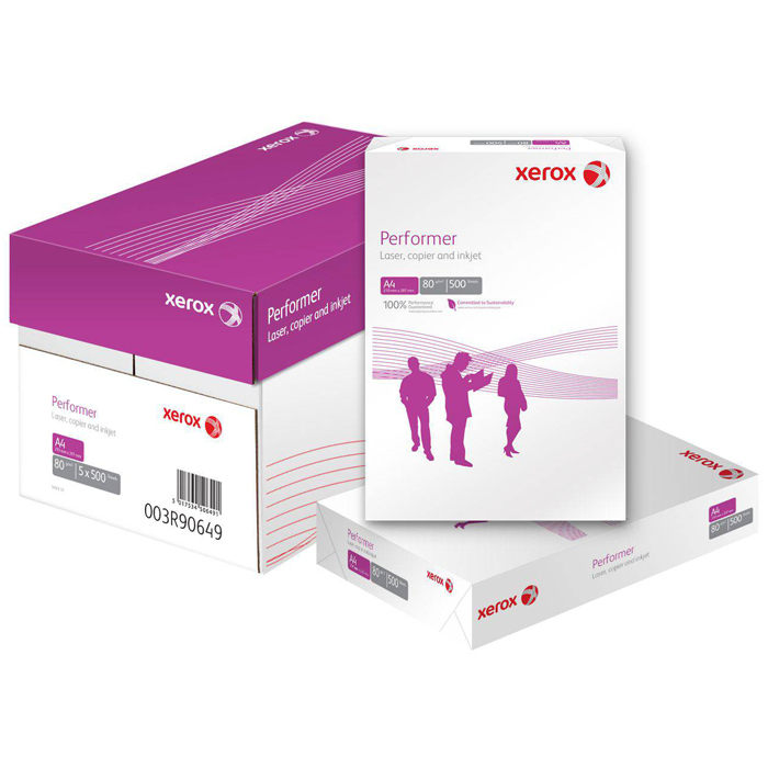 

Бумага A4 80 г/м² 5x500 листов Xerox Performer (003R90649)