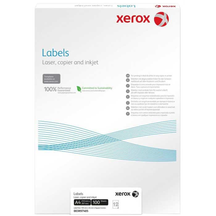 

Наклейки Polyester XEROX A4, 100 листов, прозрачные (450L93577), Прозрачный