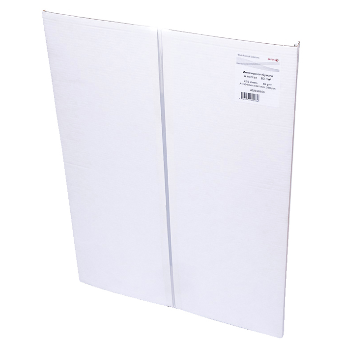 

Бумага XEROX XES Paper 80гр. A1 594x841mm 250 листов (для инженерных работ в листах ) (453L90859), Белый, Architect