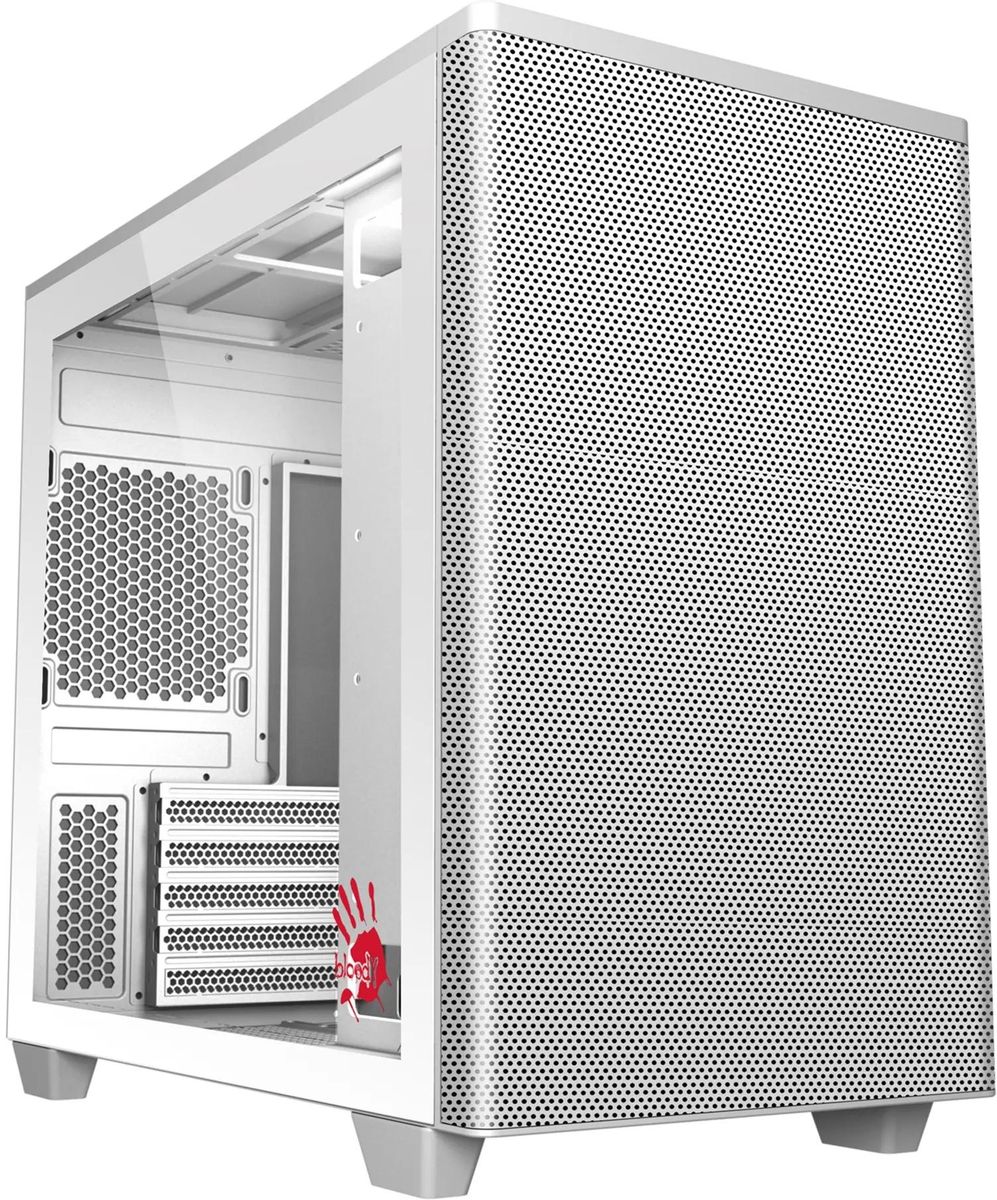 Корпус Bloody BD-CC117F, Mini-Tower, без БП, белый