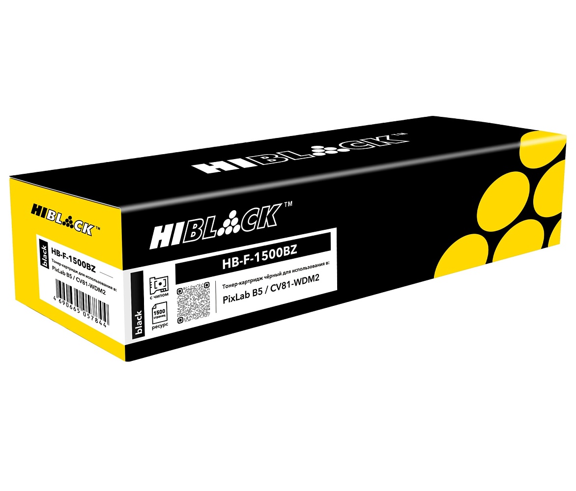 

Картридж лазерный Hi-Black HB-F-1500BZ (F-1500BZ/55080038), черный, 1500 страниц, совместимый для Huawei PixLab X1/CV81-WDM2/B5