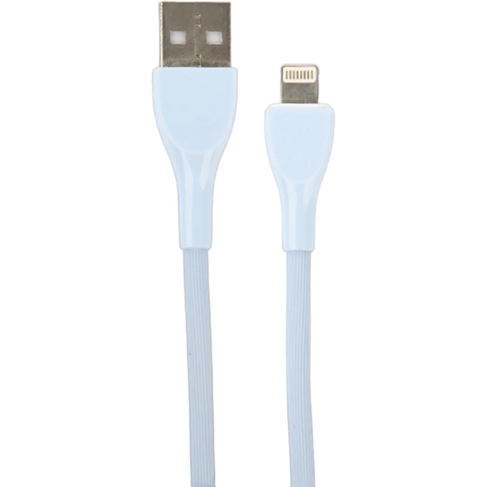 

Кабель USB-Lightning 8-pin, быстрая зарядка, 2.4А, 1 м, голубой, PERFEO ULTRA SOFT I4333 (I4333), I4333
