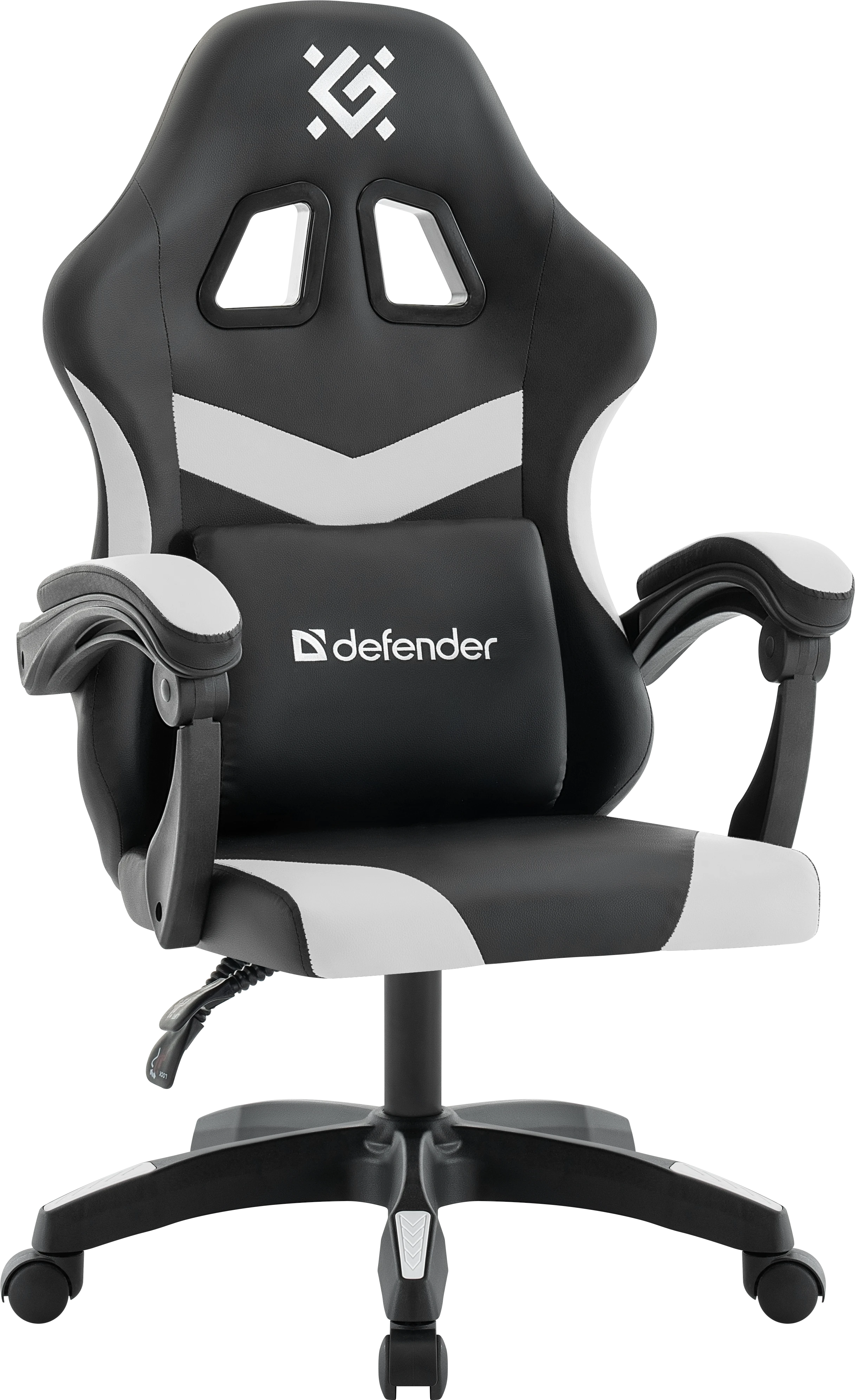 Кресло игровое Defender Runa, черный/белый