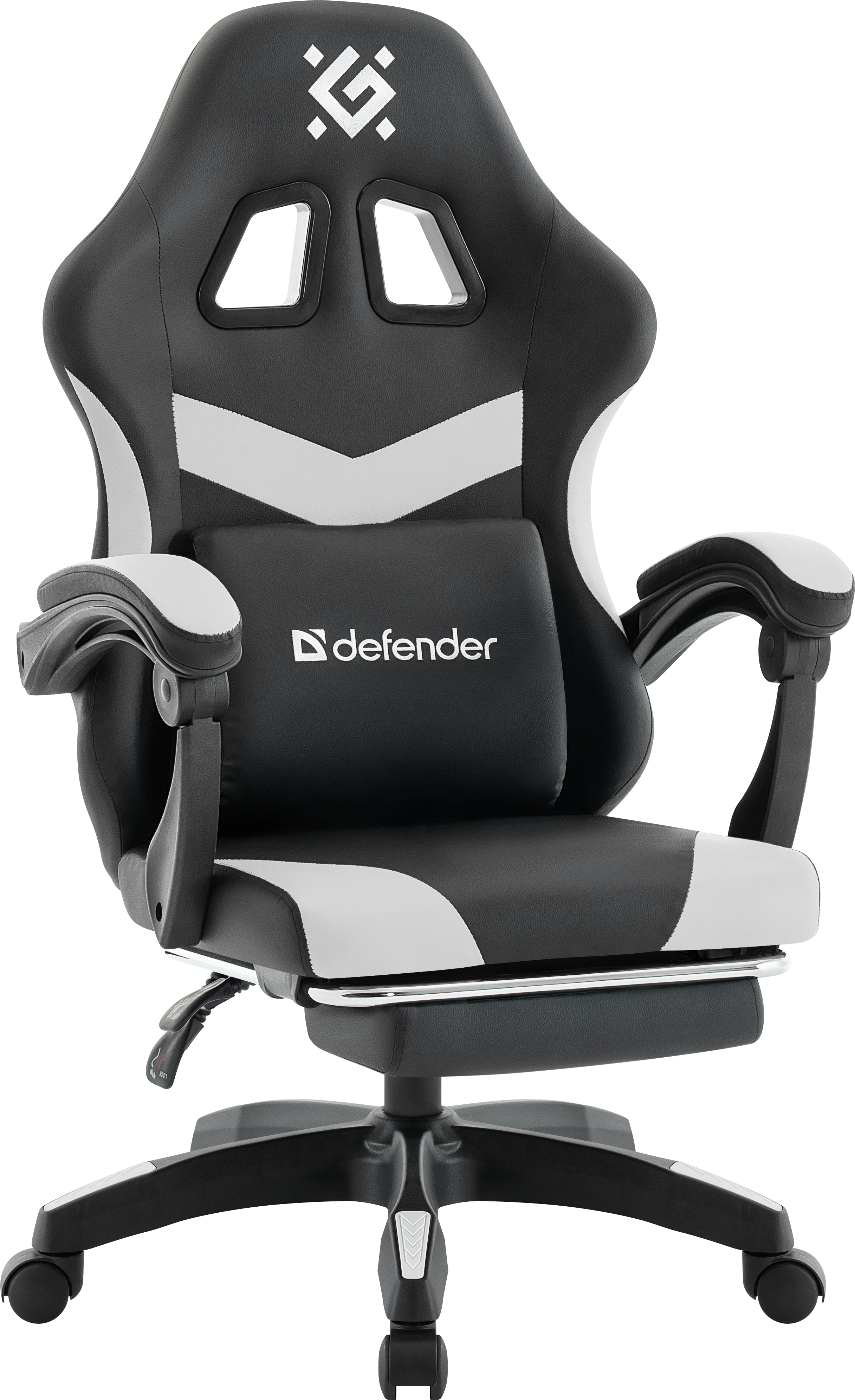 Кресло игровое Defender Runa PRO, черный/белый