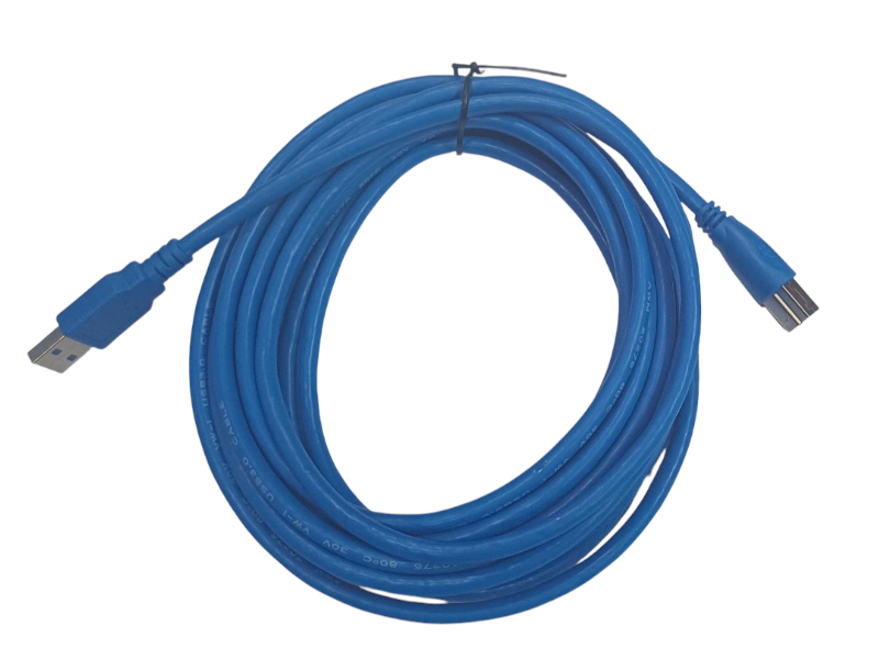 Кабель-удлинитель USB(Am)-USB(Bm), 5 м, синий, Netko Optima