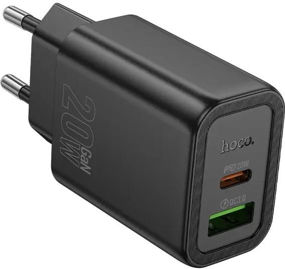 Сетевое зарядное устройство Hoco Gentle N61, PD 20 Вт, черный