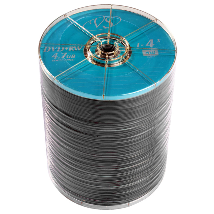Диск VS DVD+RW 4.7Gb, 4x, термопленка (50 шт)