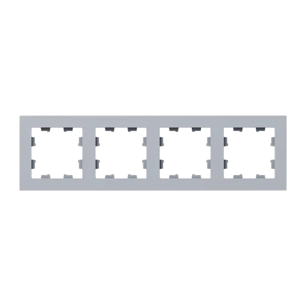 Рамка EKF Эпика UP1-FPA-04, 4-поста, алюминий