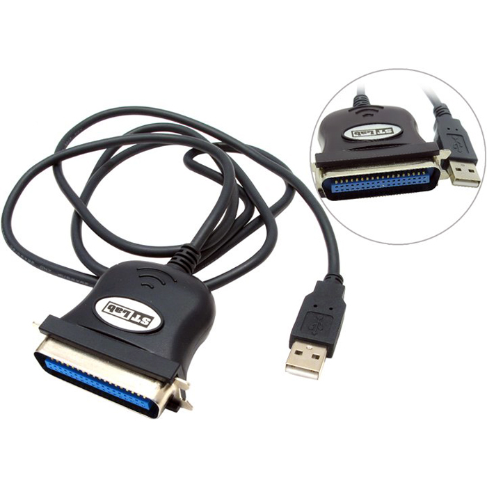 Кабель-переходник (адаптер) STLab USB 2.0(Am)-LPT(36m) (U-191)