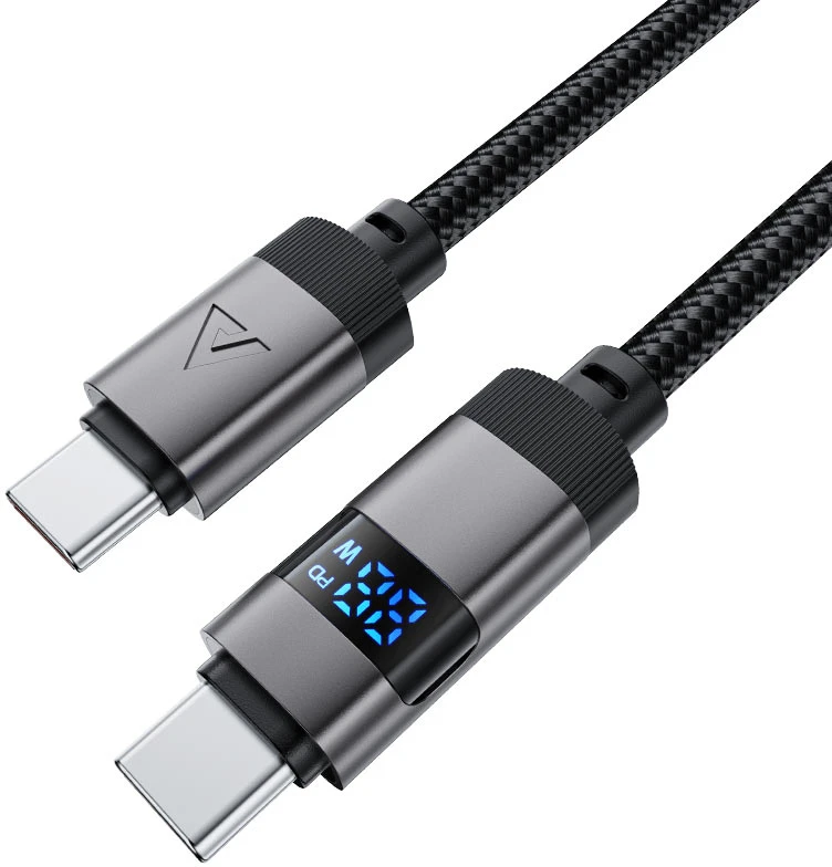 Кабель USB Type-C(m)-USB Type-C(m), 1.2 м, черный, ACEFAST (AF-C15-03-BK)