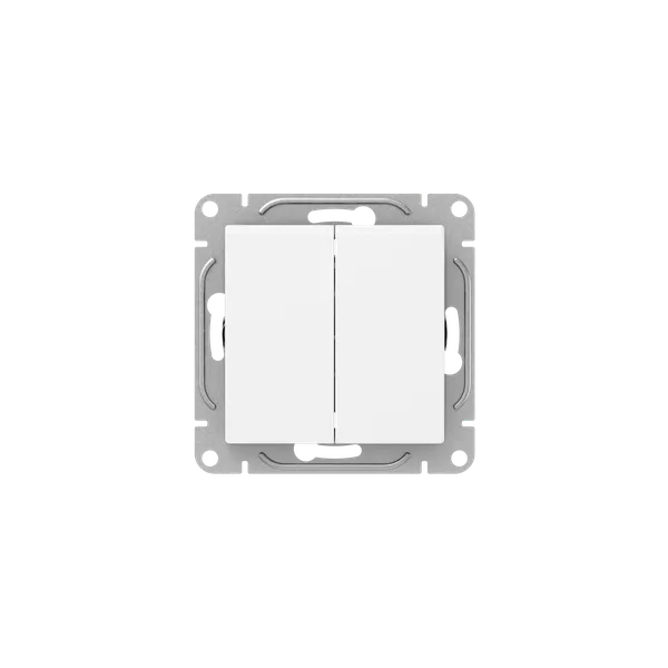 Выключатель проходной EKF Эпика UP1-SWW-21, 2кл., белый