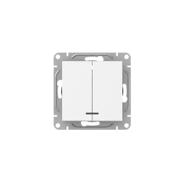 Выключатель EKF Эпика UP1-SWW-24, 2кл., белый