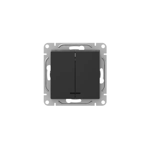 Выключатель EKF Эпика UP1-SWB-24, 2кл., черный