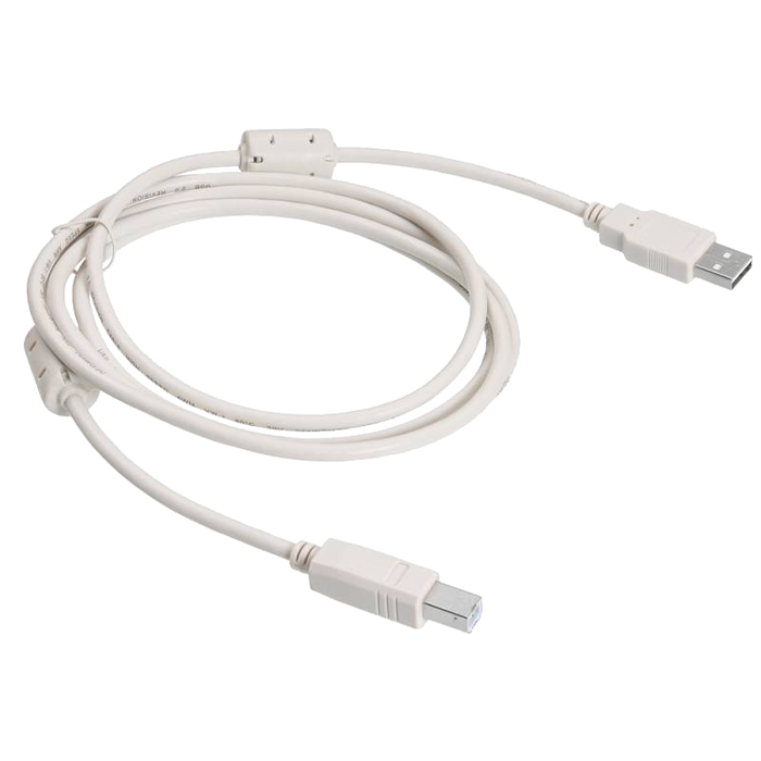 Кабель USB(Am)-USB(Bm), 1.8 м, серый, Buro
