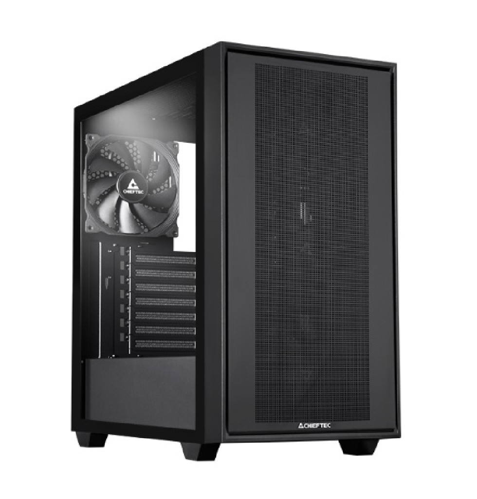 Корпус Chieftec NIGHT HUNTER, Midi-Tower, без БП, черный