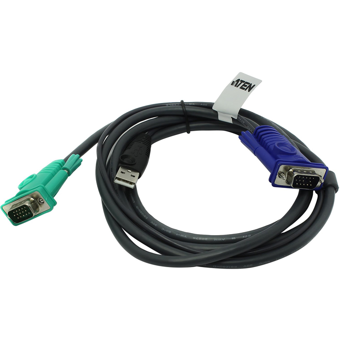 Кабель KVM (КВМ) ATEN 1.8 м, VGA (2L-5202U)