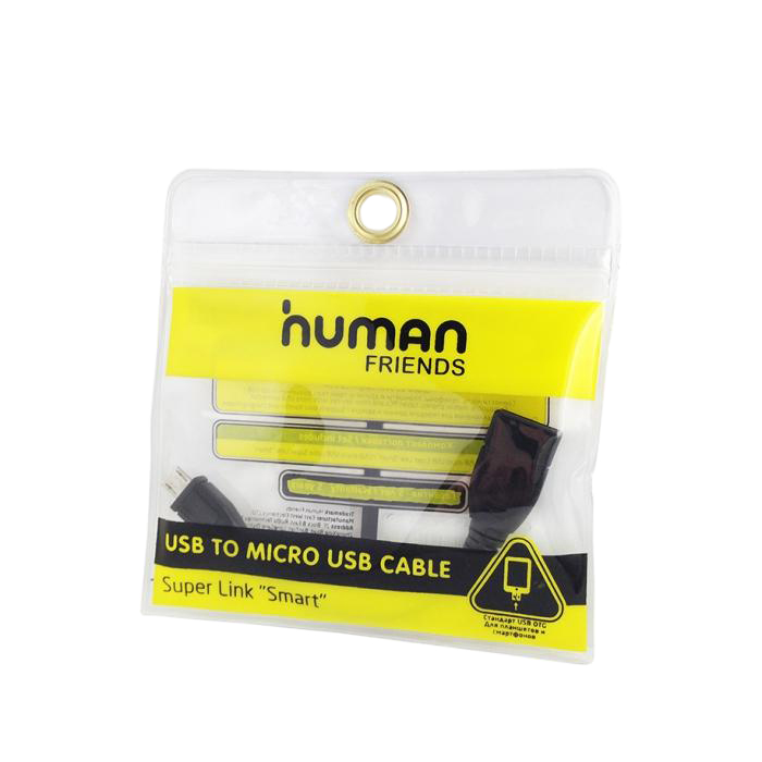 

Кабель Human Friends USB F to Micro USB OTG 0.11m Super Link Smart, Черный