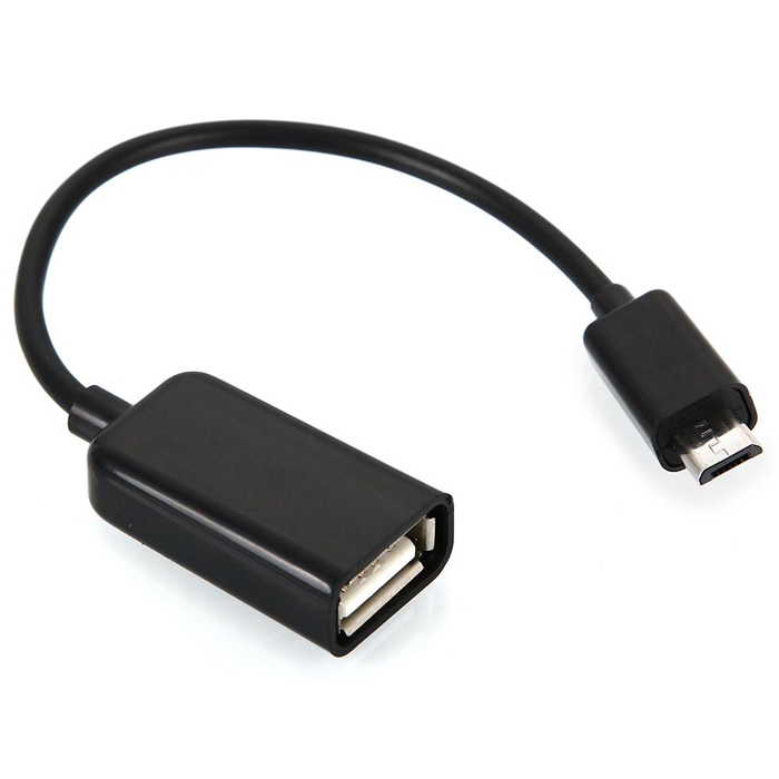 

Кабель-переходник KS-is KS-133 USB AF -> microUSB BM OTG, Черный