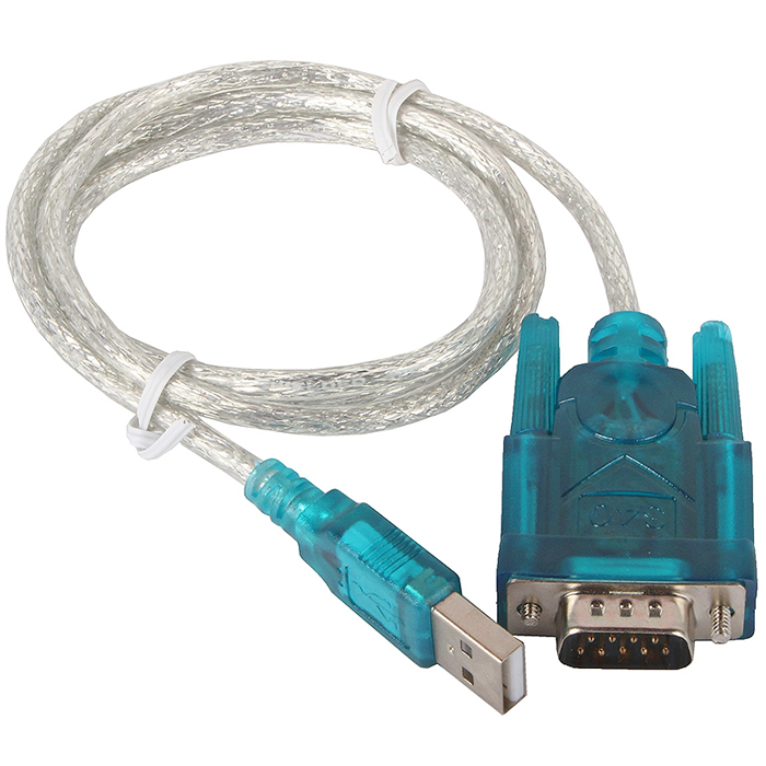 Кабель USB 2.0(Am)-COM(9m), 1.2 м, прозрачный ORIENT