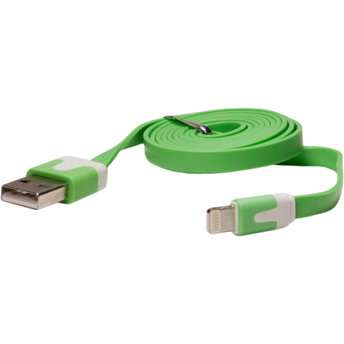 

Кабель USB-Lightning IQFuture для iPhone 5/iPad 4/iPad Mini/iPod Touch 5/iPod Nano 7, Зеленый (IQ-AC01/G)