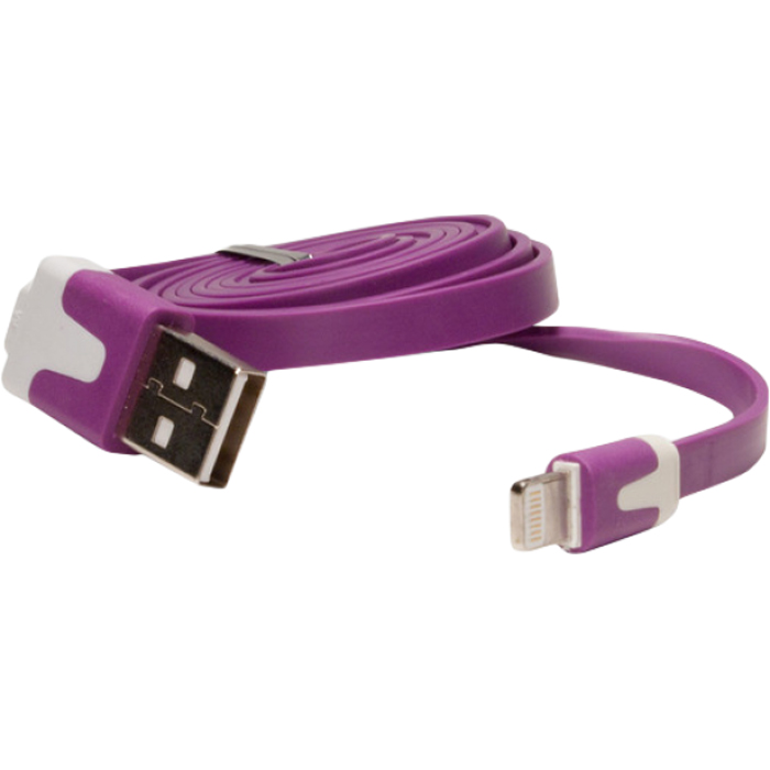 

Кабель USB-Lightning IQFuture для iPhone 5/iPad 4/iPad Mini/iPod Touch 5/iPod Nano 7, Фиолетовый (IQ-AC01/V)