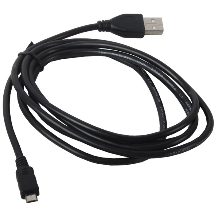 

Кабель USB-Micro USB, 1.8 м, черный, Cablexpert (CCP-mUSB2-AMBM-6)