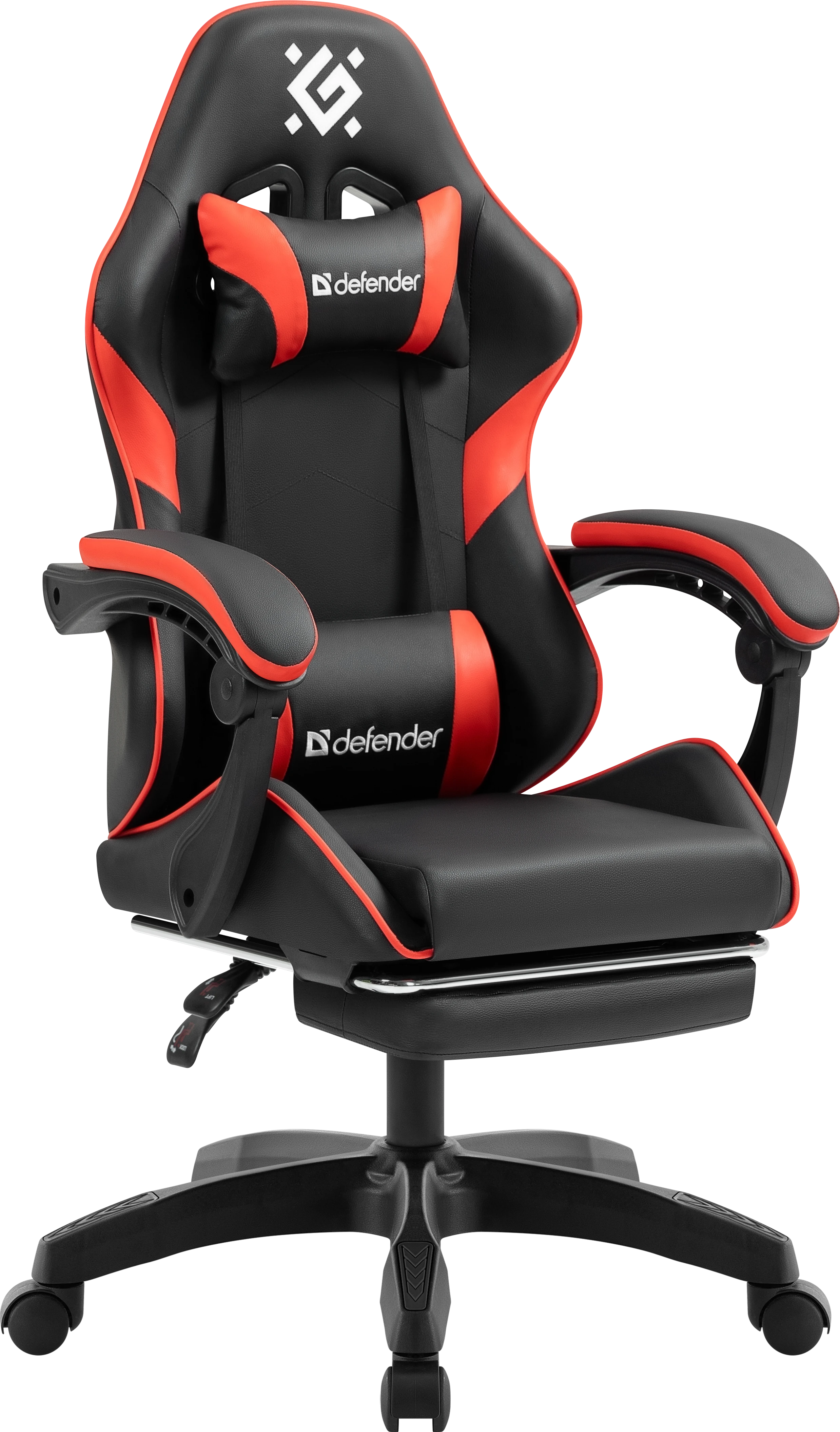 Кресло игровое Defender Serenity, черный/красный