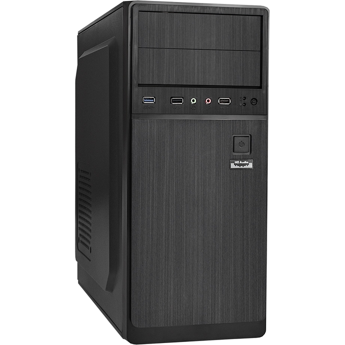 Корпус ExeGate XP-402U-UNS500, Midi-Tower, 500 Вт, черный