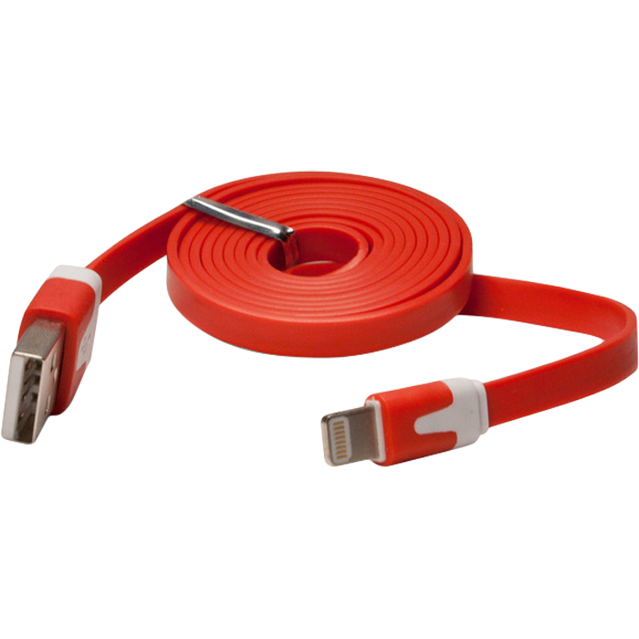 

Кабель USB-Lightning IQFuture для iPhone 5/iPad 4/iPad Mini/iPod Touch 5/iPod Nano 7, Красный (IQ-AC01/R)
