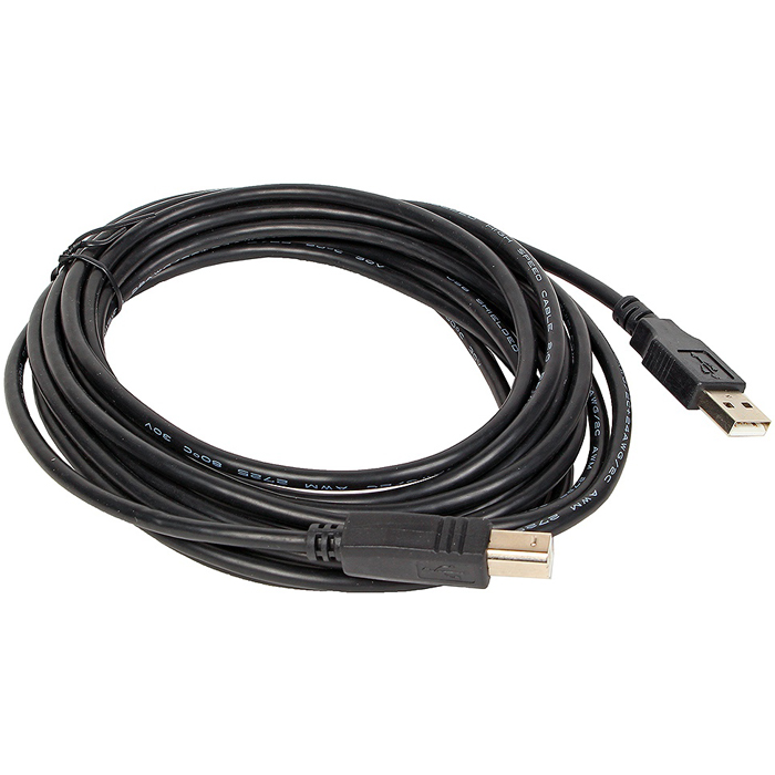 

Кабель USB(Am)-USB(Bm), 4.5 м, черный, Gembird Pro (CCP-USB2-AMBM-15)