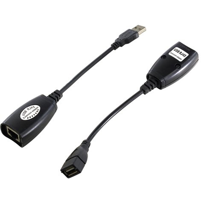 

Удлинитель USB по витой паре Espada EUSBExt30mVitP (до 30м), Черный
