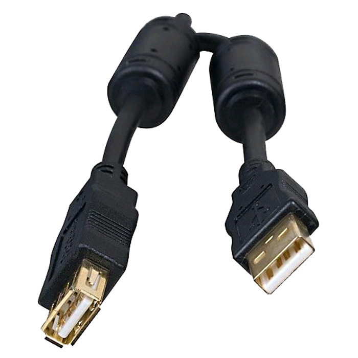 

Кабель-удлинитель USB(Am)-USB(Af), ферритовый фильтр, 5 м, черный, 5bites (UC5011-050A)
