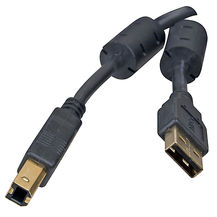 

Кабель USB(Am)-USB(Bm), ферритовый фильтр, 3 м, черный, 5bites (UC5010-030A)