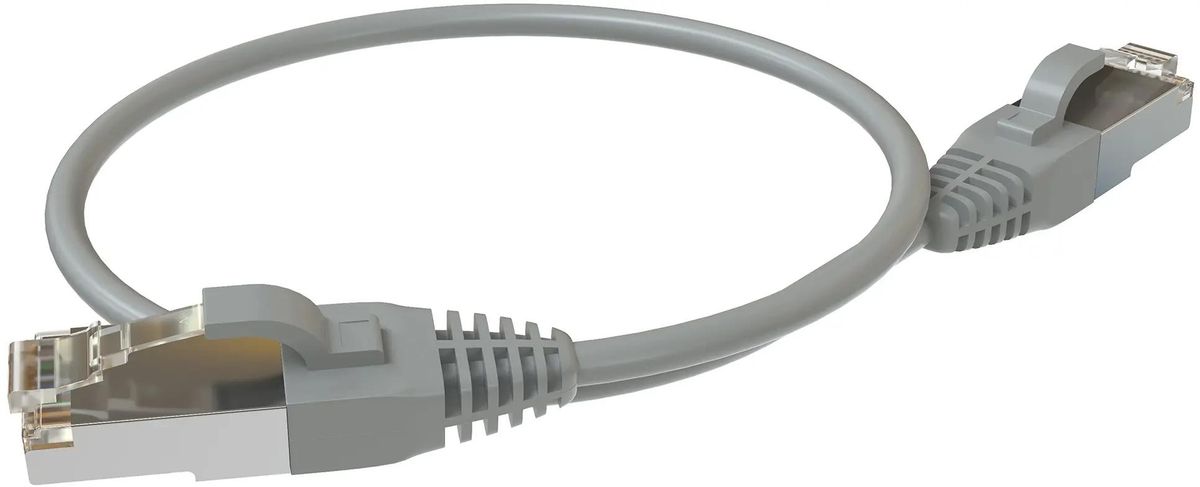 Патч-корд SYSMATRIX FTP, кат.5e, 0.3 м, RJ45-RJ45, серый (PC 4545.5ES26.03LSZHGY)