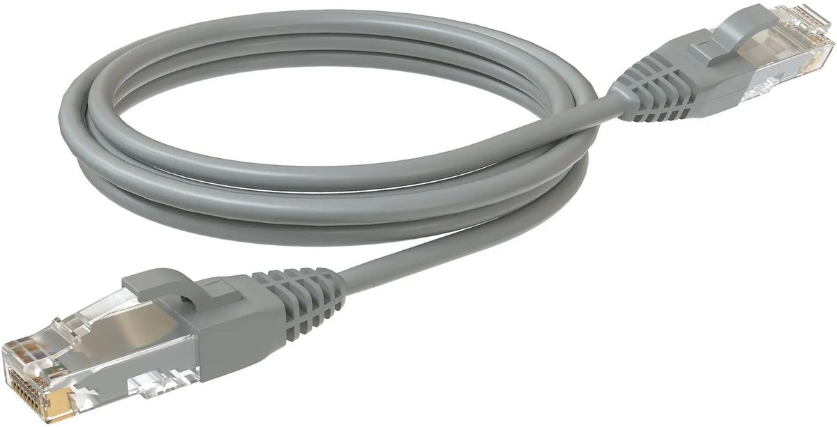 Патч-корд SYSMATRIX UTP, кат.5e, 3 м, RJ45-RJ45, серый (PC 4545.5EU26.3LSZHGY)