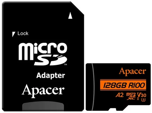 Карта памяти microSDXC Apacer 128Gb UHS-I U3 (AP128GMCSX10U8-R)