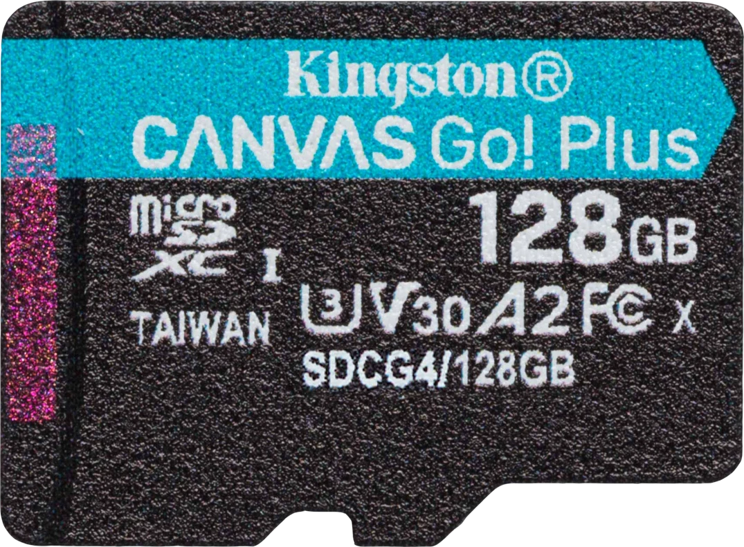 Карта памяти microSDXC Kingston 128Gb Class 10 UHS-I U3 (SDCG4/128GBSP)